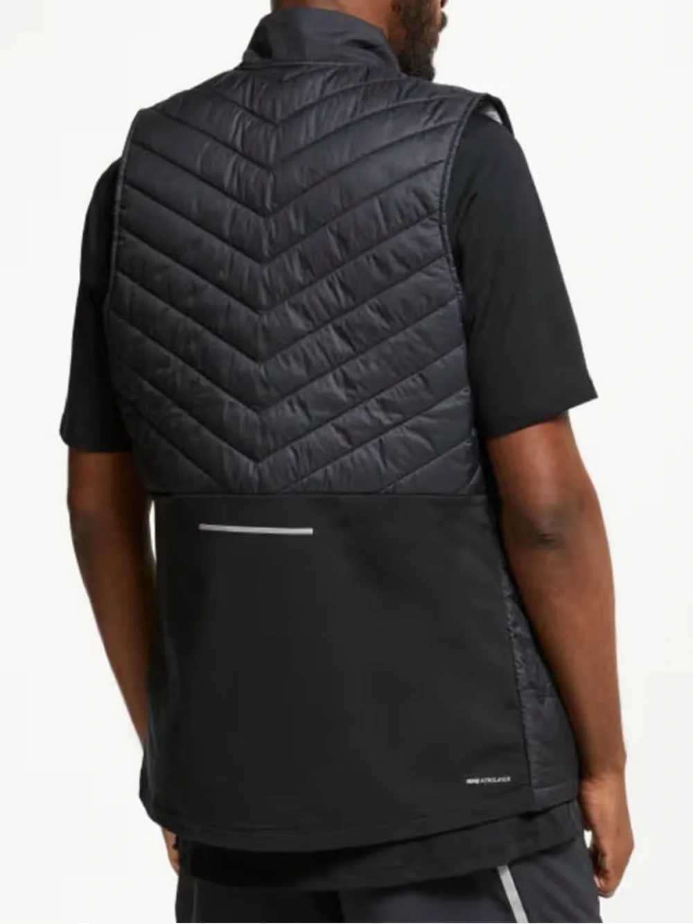 Nike Black Quilted Sleeveless Performance Vest